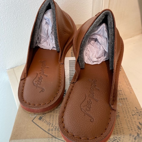 Free People Nova Flat Leather Brown Slip-On Backless Soft Mules New size 10, 41 - Picture 5 of 12